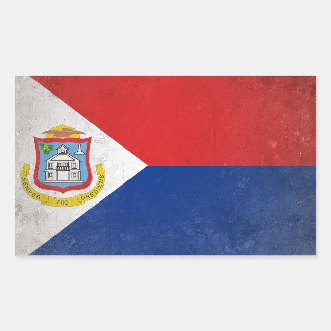 Sint Maarten Rectangular Sticker (Front)