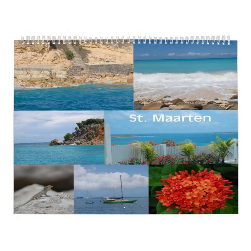 Sint Maarten _ St Martin 12 month calendar