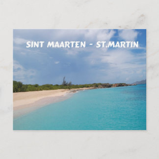 Sint Maarten - St. Martin Beach Scene Postcard