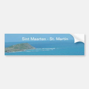 Sint Maarten - St. Martin Ocean Blue Seascape Bumper Sticker