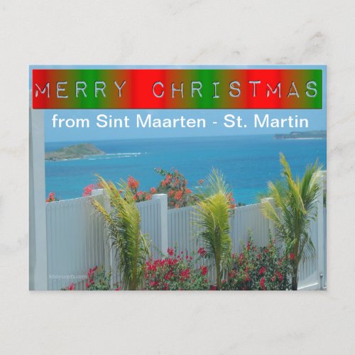 Sint Maarten _ St Martin Ocean Blue Seascape Holiday Postcard