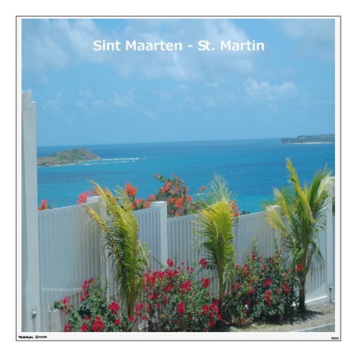 Sint Maarten _ St Martin Seascape Wall Sticker