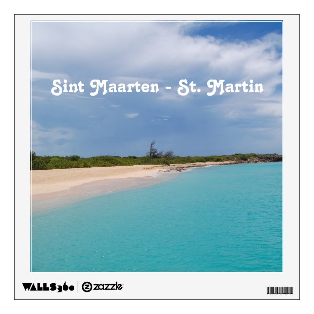 Sint Maarten - St. Martin Wall Decal (Front)
