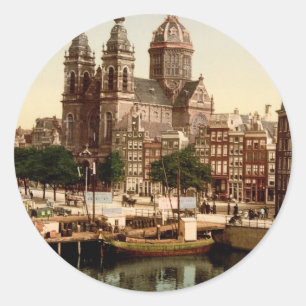 Sint Nicolaaskerk Amsterdam Classic Round Sticker