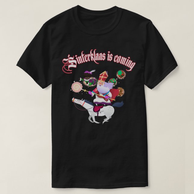 Sinterklaas  Christmas outfit zwart piet gift  T-Shirt (Design Front)
