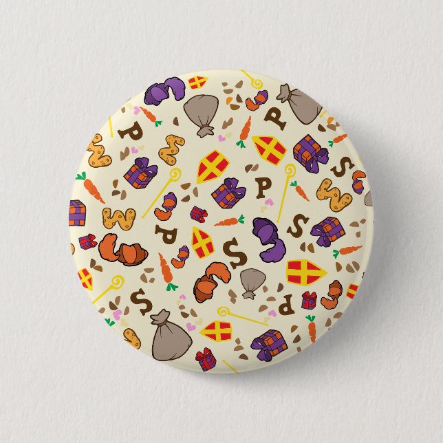Sinterklaas Feest Button (Front)
