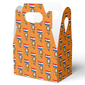 Sinterklaas With Ensign Of The Netherlands Favor Boxes