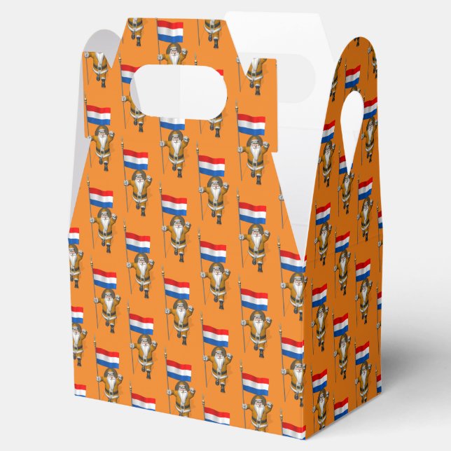 Sinterklaas With Ensign Of The Netherlands Favor Boxes (Opened)