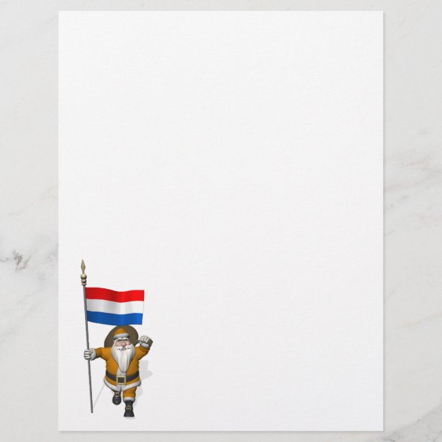 Sinterklaas With Flag Of The Netherlands (Front)