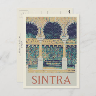 Sintra Moorish decoration illustration Portugal Postcard