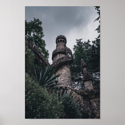 Sintra Portugal _ Blick auf den Turm einer Burg Poster