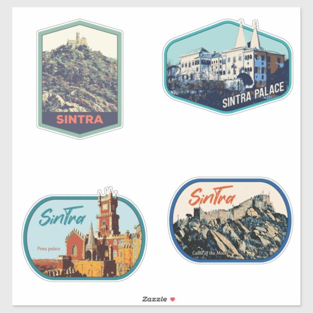 Sintra Portugal illustration pack Sticker (Sheet)