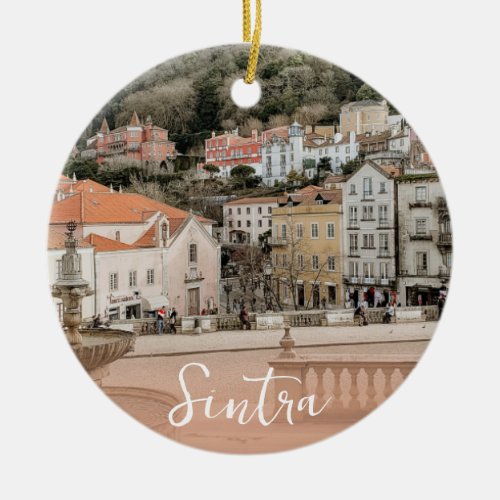 Sintra Portugal Keepsake Travel  Ceramic Ornament