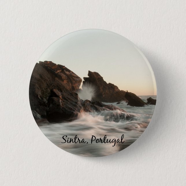 Sintra, Portugal scenic photograph Button (Front)
