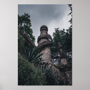 Sintra, Portugal - View of the tower of a castle Poster