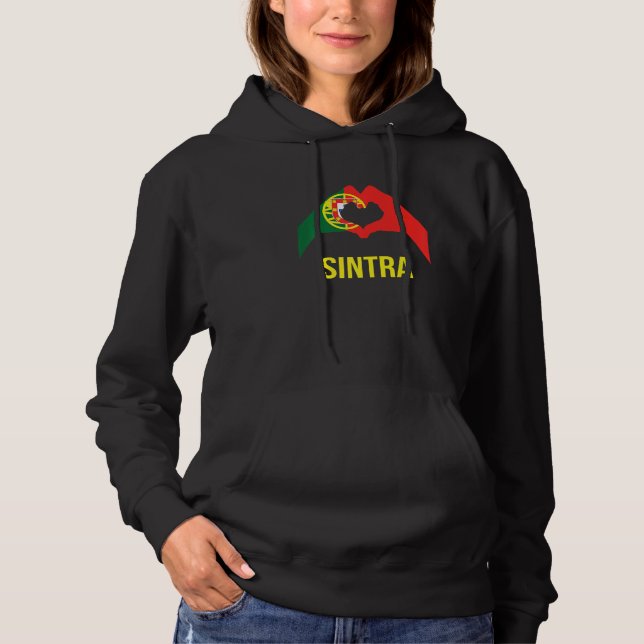 Sintra Portuguese City Love Portugal Flag Hoodie (Front)