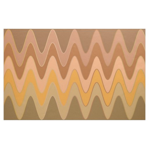 Sinus Waves earth + your ideas Fabric