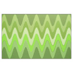 Sinus Waves green + your ideas Fabric