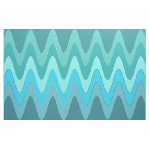 Sinus Waves ocean + your ideas Fabric