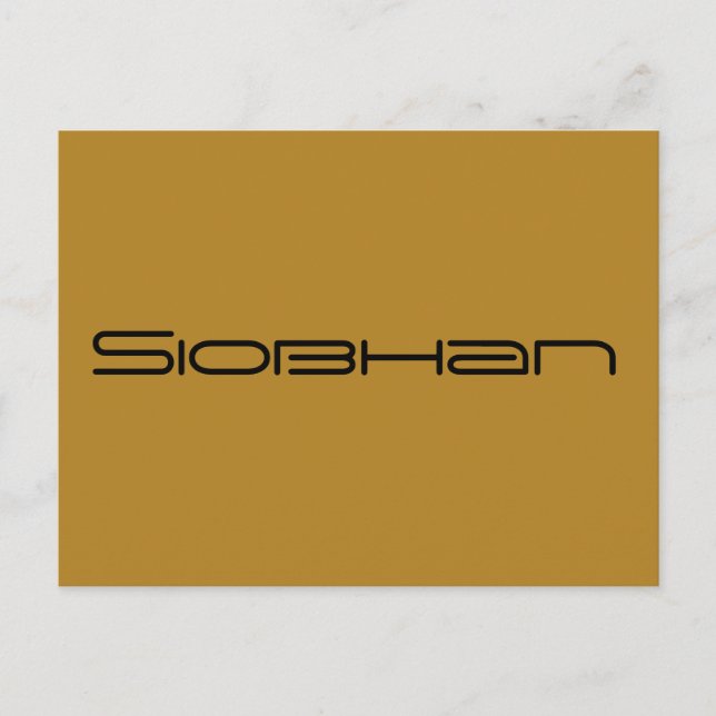 Siobhan, Orphan Black character,geometric font Postcard (Front)