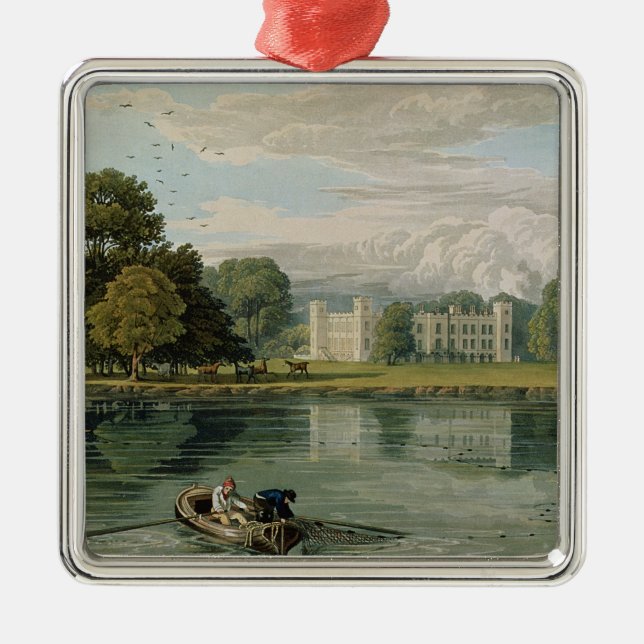 Sion House, engraved by Robert Havell (1769-1832) Metal Ornament (Front)