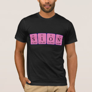 Sion periodic table name shirt