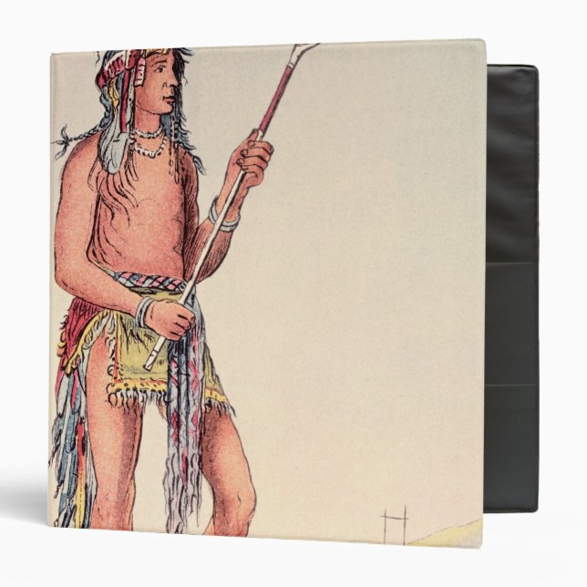 Sioux ball player Ah-No-Je-Nange 3 Ring Binder (Front/Inside)