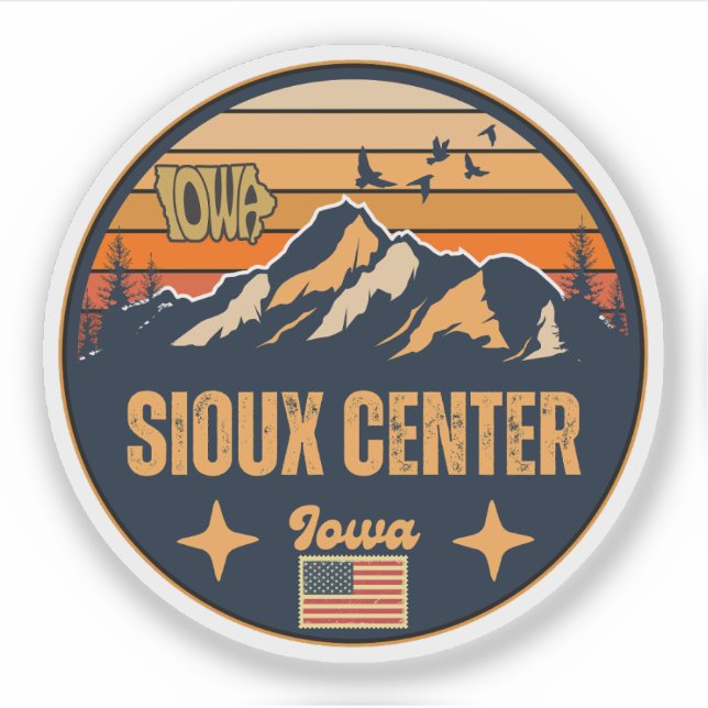 Sioux Center, Iowa Sticker (Front)