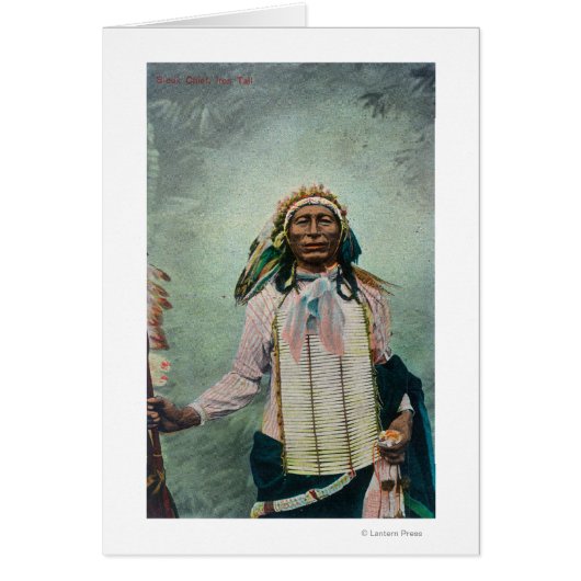 Sioux Chief Iron Tail Portrait Cards (Front)