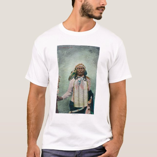 Sioux Chief Iron Tail Portrait T-Shirt (Front)