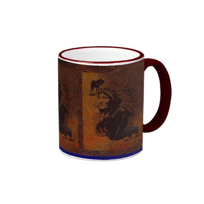 Sioux Chieftain Native American Gift Mug