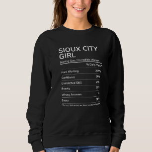 Sioux City Girl Funny Iowa Hometown Premium Sweatshirt