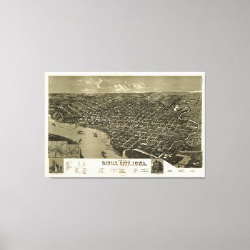 Sioux City  Iowa (1888) Canvas Print by TheArts at Zazzle