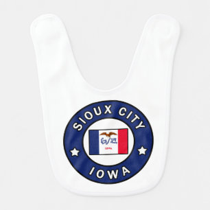 Sioux City Iowa Baby Bib