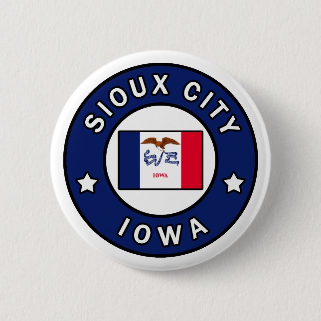 Sioux City Iowa Button (Front)