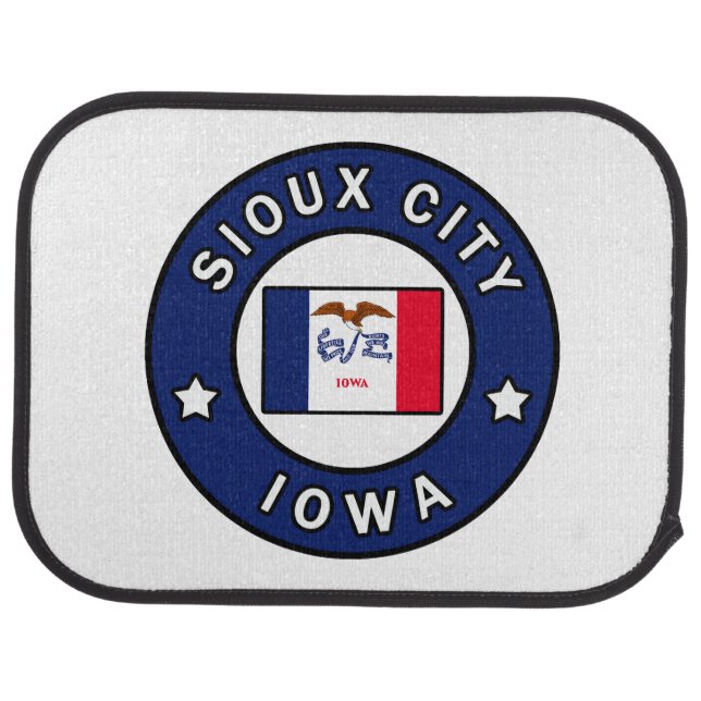 Sioux City Iowa Car Floor Mat (Rear)