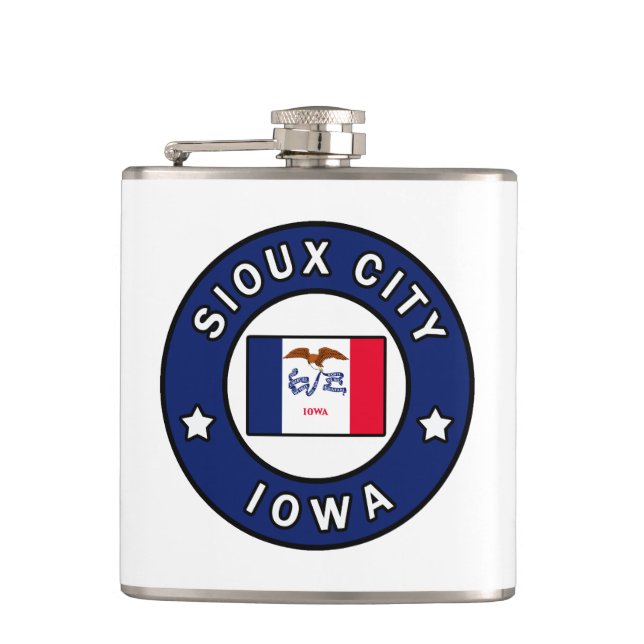 Sioux City Iowa Flask (Front)