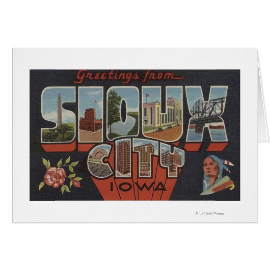Sioux City, Iowa - Large Letter Scenes (Front Horizontal)