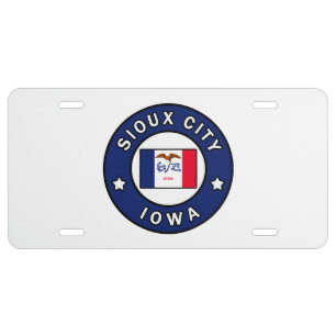 Sioux City Iowa License Plate