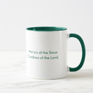 Sioux  Custom Green Typography Coffee Mug