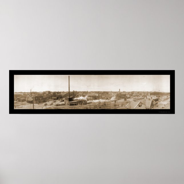 Sioux Falls SD Center Photo 1908 Poster (Front)