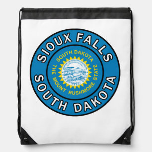 Sioux Falls South Dakota Drawstring Bag