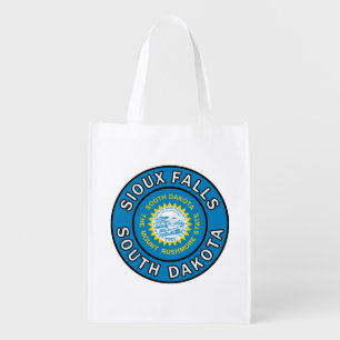 Sioux Falls South Dakota Grocery Bag