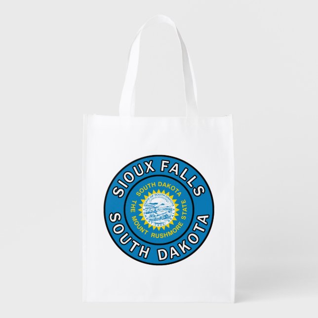 Sioux Falls South Dakota Grocery Bag (Front)