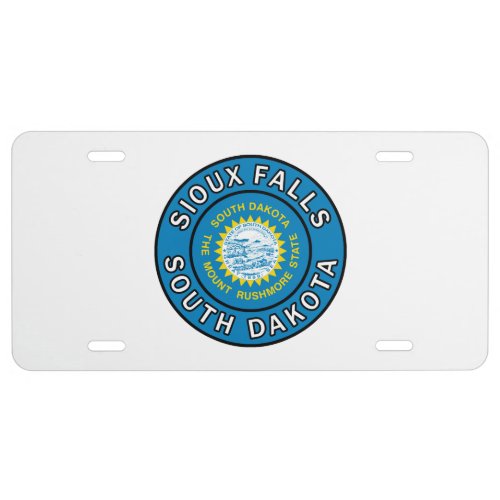 Sioux Falls South Dakota License Plate