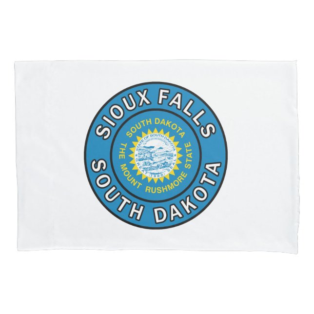 Sioux Falls South Dakota Pillow Case (Front)