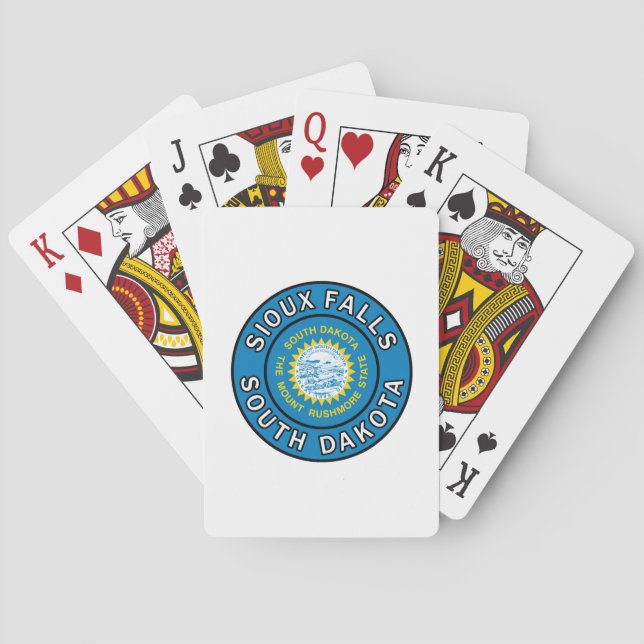 Sioux Falls South Dakota Poker Cards (Back)