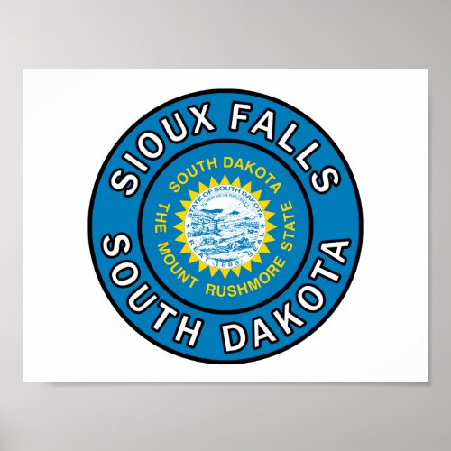 Sioux Falls South Dakota Poster