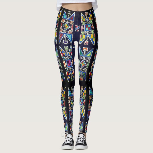 Sioux geometric design leggings (Front)