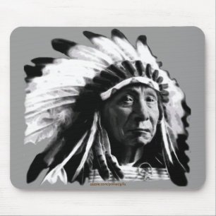 Sioux Historic Native American Chief Joseph Mouse Pad